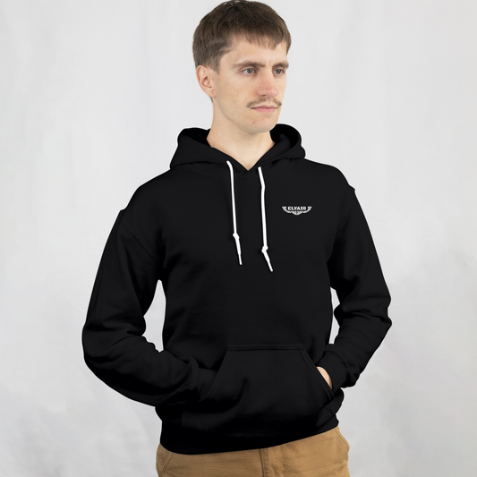 Elyair's "After Life" Necromancer Oversize Men's Black Hoodie