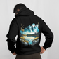 Alpine Serenity - Oversized Drop Shoulder Hoodie | Mountain Graphic Sweatshirt