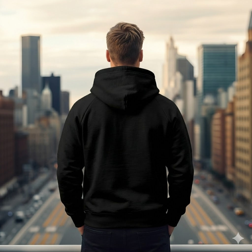 Elyair's 'Time-Trial' Hoodie | Oversized Drop-Shoulder Cotton Pullover