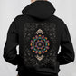 Elyair's Serenity Mandala Art Oversized Drop Shoulder Hoodie