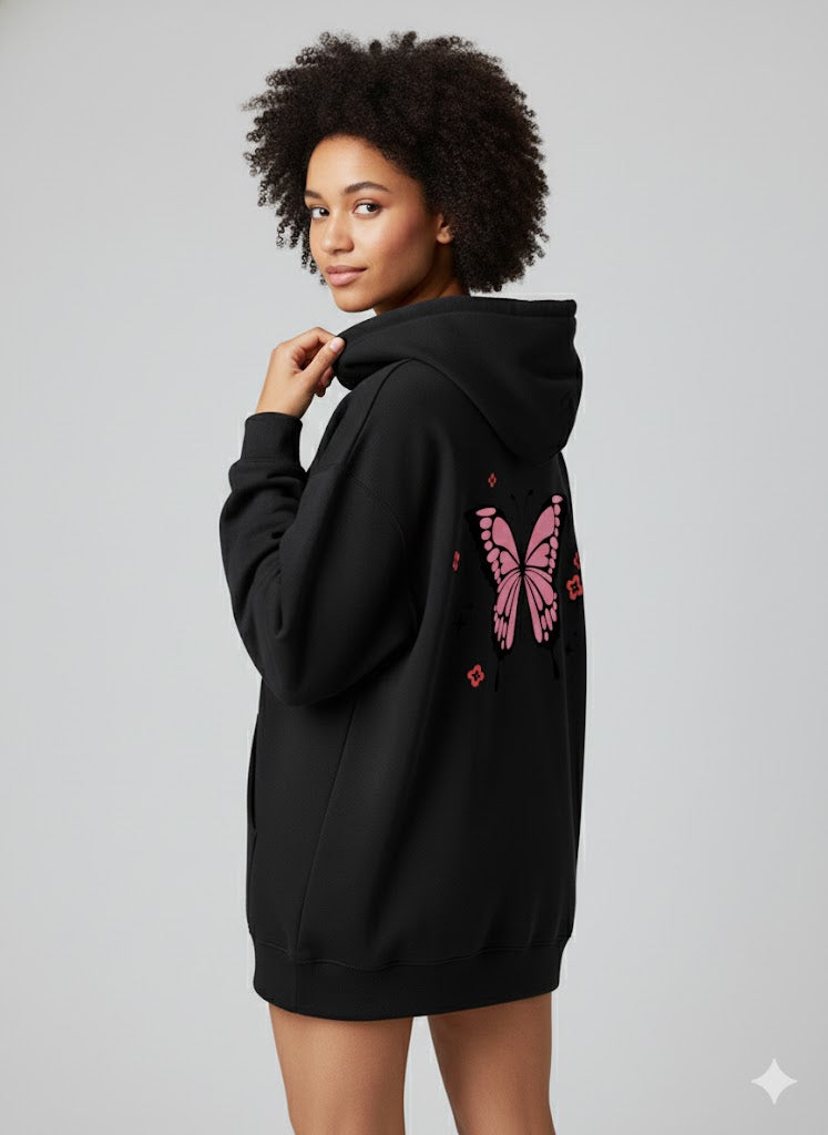 Elyair's Nova Butterfly Oversize Hoodie For Female