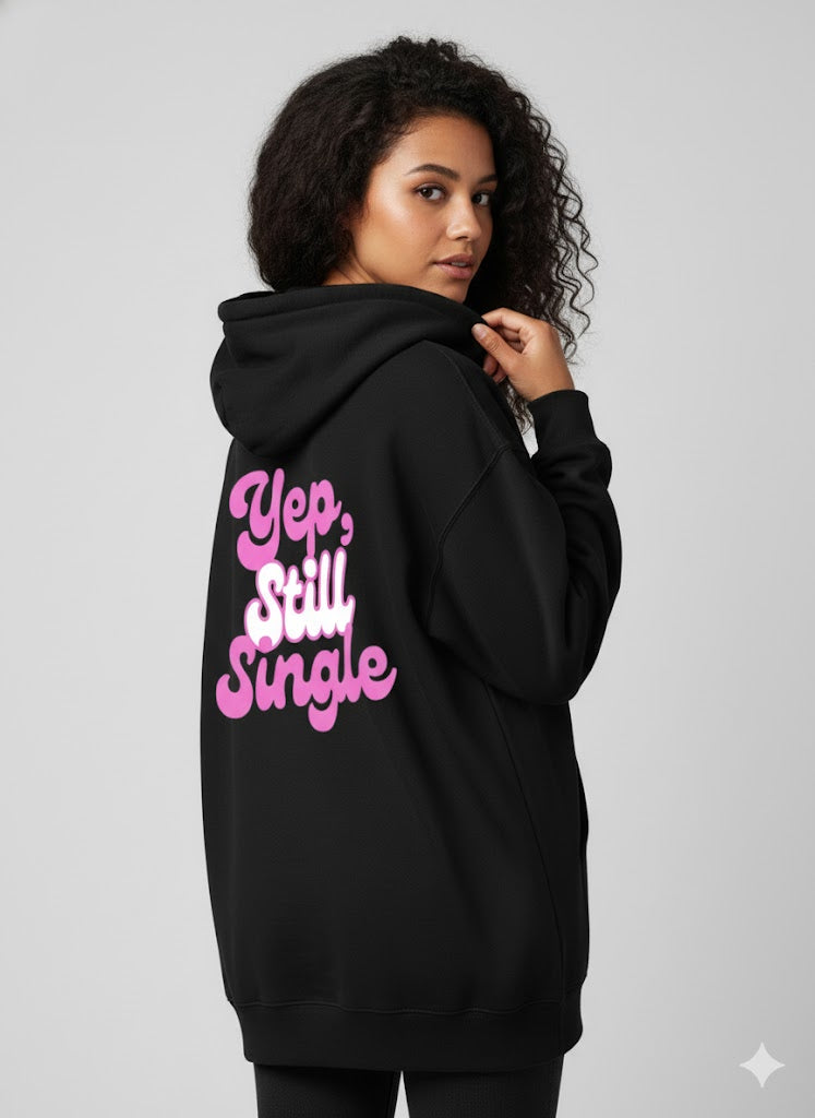 Elyair's roovy 'Yep, Single' Oversized Hoodie